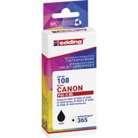 Edding Inktcartridge vervangt Canon PGI-5BK Compatibel Zwart EDD-108 18-108-01