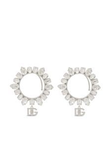 Dolce & Gabbana boucles d'oreilles serties de cristaux - Argent