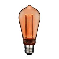 Ledlamp Fbright st64 edison Amber 4 W E27 200 Lm Ø 6,4 x 14,2 cm Decoratief (1800 K)