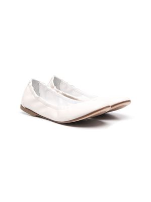 Andrea Montelpare ballerines à bordure élastiquée - Blanc