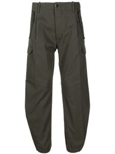 C.P. Company pantalon cargo en coton à patch logo - Vert