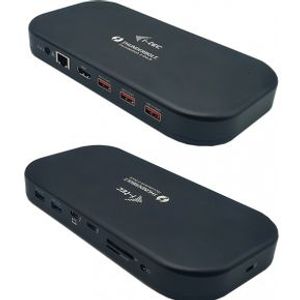 I-tec Thunderbolt 3/USB-C Dual 4K Docking Station + USB-C to DisplayPort Cable (1,5 m) + Power Deliv