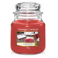 Yankee Candle Letters to Santa kaars Cylinder Amber Rood 1 stuk(s) - thumbnail