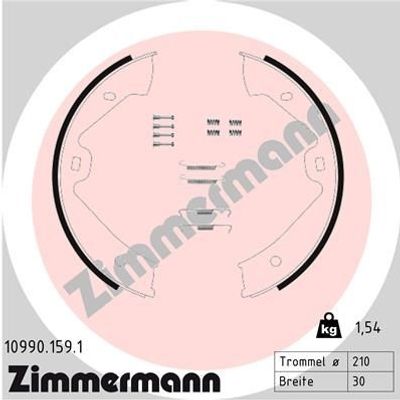 Remschoenset, parkeerrem 109901591