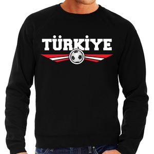 Turkije / Turkiye landen / voetbal sweater zwart heren