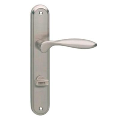 Deurkruk George schild WC 63 mm nikkel mat