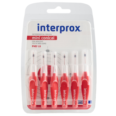 Interprox Ragers Mini Conical Rood PHD 1.2 mm - 6 stuks