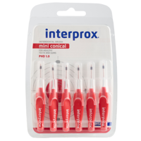 Interprox Ragers Mini Conical Rood PHD 1.2 mm - 6 stuks