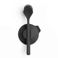 Brabantia sinkside afwasborstel met zuignaphouder dark grey