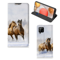 Samsung Galaxy A42 Hoesje maken Paarden - thumbnail