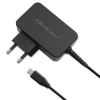 Qoltec 52386 GaN POWER PRO-oplader | 1xUSB-C | 65W | 5-20V | 3-3,25A | Zwart