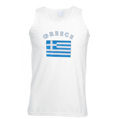 Tanktop met vlag Griekenland print