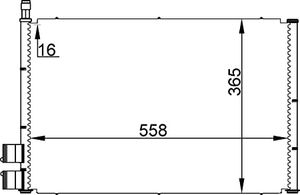 Condensor, airconditioning AC298000S