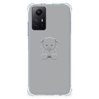 Xiaomi Redmi Note 12s Stevig Bumper Hoesje Grijs Baby Olifant - thumbnail