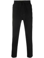 C.P. Company pantalon de jogging en coton stretch à patch logo - Noir - thumbnail