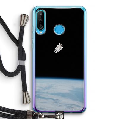 Alone in Space: Huawei P30 Lite Transparant Hoesje met koord