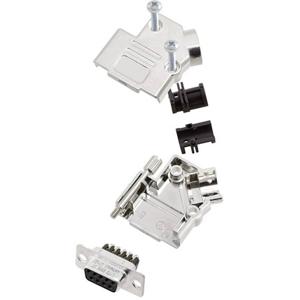 Amphenol L17D45PK-M-15+L77DA15SST D-sub female connectorset 45 ° Aantal polen: 15 Schroeven 1 stuk(s)