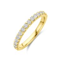 14k Geelgouden Ring voor Dames 0.15ct Lab Grown Diamant H SI - 1.8 mm