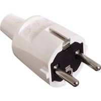 AS Schwabe 62221 Stekker met randaarde PVC 230 V Wit IP20 - thumbnail