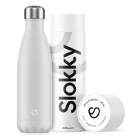 Slokky - Geïsoleerde Drinkfles - 500 ml Mono White - thumbnail