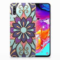 Samsung Galaxy A70 | TPU Case | Purple Flower