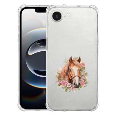 Apple iPhone 16e Hoesje - Paard TPU Antishock Apple iPhone 16e Hoesje - Paard TPU Antishock