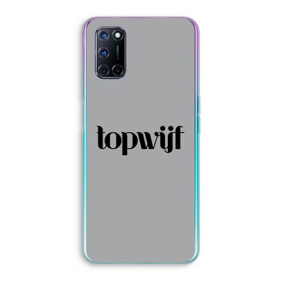 Topwijf Grijs Zwart: Oppo A72 Transparant Hoesje