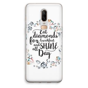 Diamonds: OnePlus 6 Transparant Hoesje