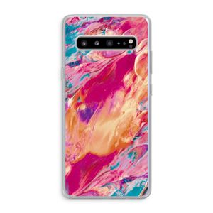 Pastel Echoes: Samsung Galaxy S10 5G Transparant Hoesje