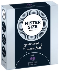 MISTER SIZE 69mm - Ruimere XXXL Condooms Ultradun 3 stuks