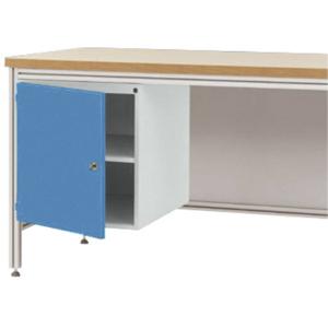 Manuflex ZB4979.5012 Behuizing onderbouw voor alu-werkbanken, gebruiksh. 500 mm met Deuraanslag links, voor tafel diepte 600 mm