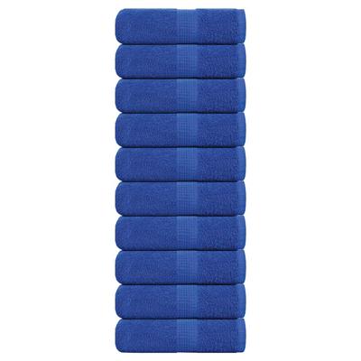 VidaXL Zeepdoekjes 10 st 30x30 cm 360 g/m² 100% katoen blauw