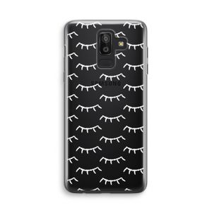 Wimpers: Samsung Galaxy J8 (2018) Transparant Hoesje