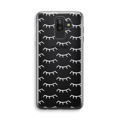 Wimpers: Samsung Galaxy J8 (2018) Transparant Hoesje