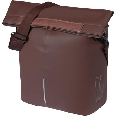 Basil shopper city mik hooks 14-16l vegan leather bruin