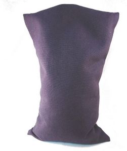 Ecologisch Kersenpitkussen-hoes - losse wasbare kussensloop voor kersenpitkussen 20x30 (Kleur: Aubergine)