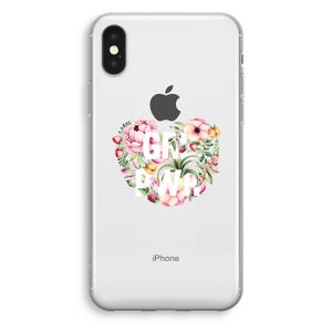 GRL PWR Flower: iPhone XS Transparant Hoesje