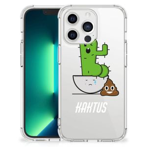 iPhone 13 Pro Max Stevig Bumper Hoesje Cactus Poo