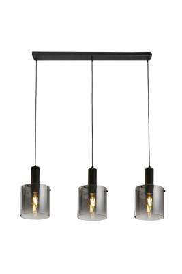 Searchlight Zwarte hanglampSweden 3-lichts recht - 88912-3BK