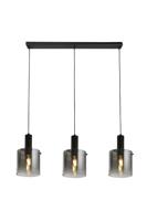 Searchlight Zwarte hanglampSweden 3-lichts recht - 88912-3BK