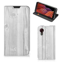 Samsung Galaxy Xcover 5 Book | Wallet Case | White Wood Samsung Galaxy Xcover 5 Book | Wallet Case | White Wood