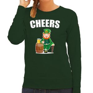 Cheers / St. Patricks day sweater / kostuum groen dames