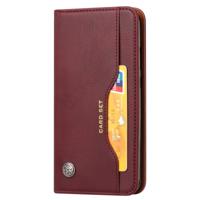 Knead huidtextuur horizontale Flip lederen case voor Huawei Nova 3e/P20 lite met foto frame & houder & kaartsleuven & portemonnee (wijn rood)