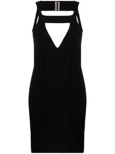 Rick Owens robe courte Sling à découpes - Noir