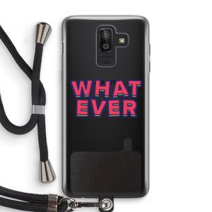 Whatever: Samsung Galaxy J8 (2018) Transparant Hoesje met koord