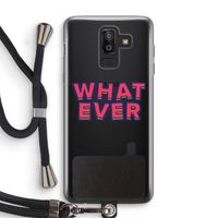 Whatever: Samsung Galaxy J8 (2018) Transparant Hoesje met koord