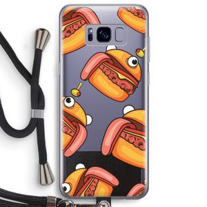 Hamburger: Samsung Galaxy S8 Plus Transparant Hoesje met koord