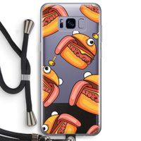 Hamburger: Samsung Galaxy S8 Plus Transparant Hoesje met koord
