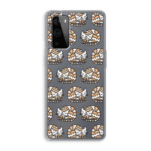 Slapende poes: OnePlus 9 Pro Transparant Hoesje