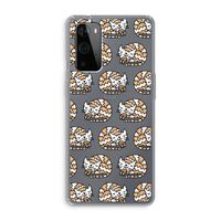 Slapende poes: OnePlus 9 Pro Transparant Hoesje